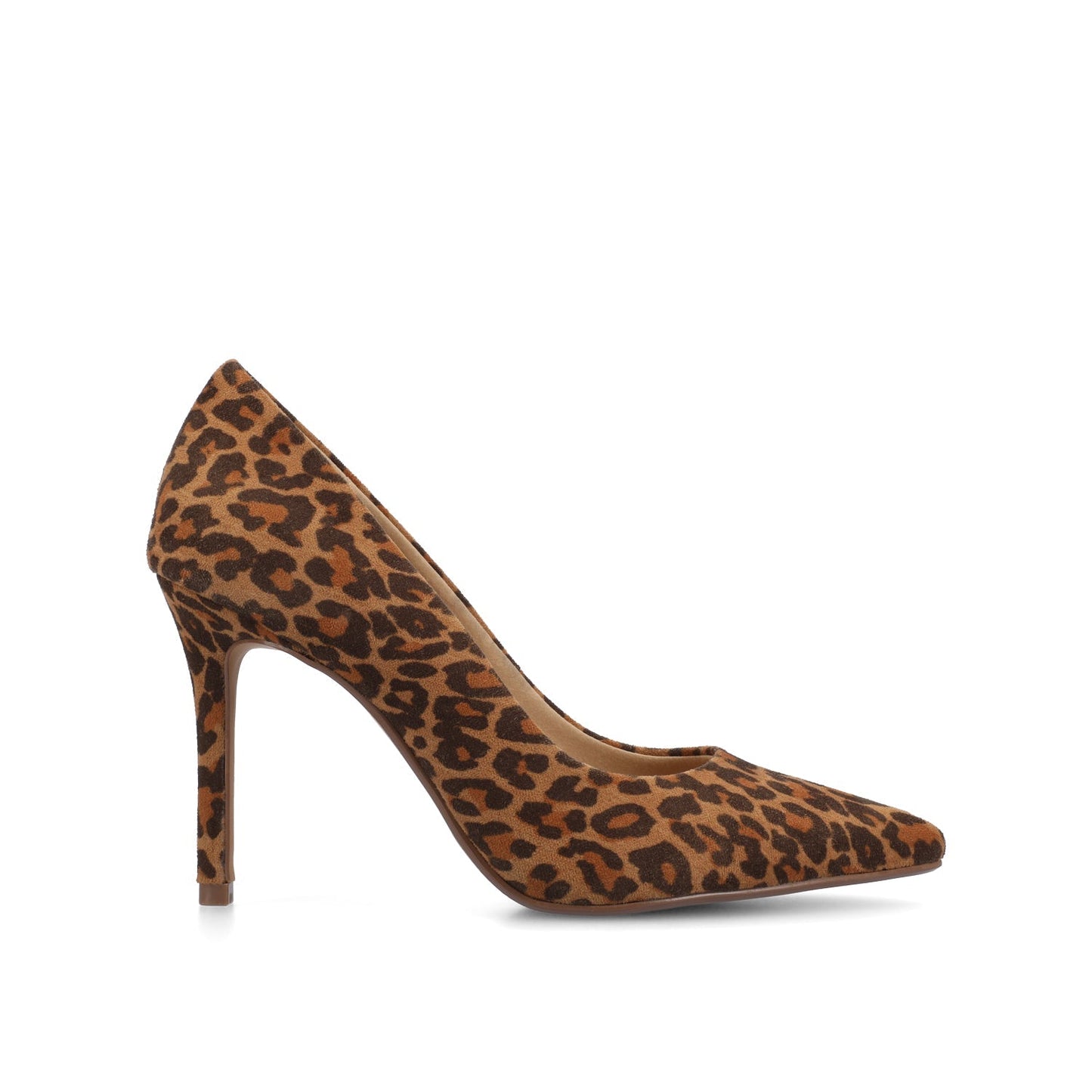 Journee VENUS STATEMENT STILETTO DRESS PUMP HEELS - Leopard/Camel