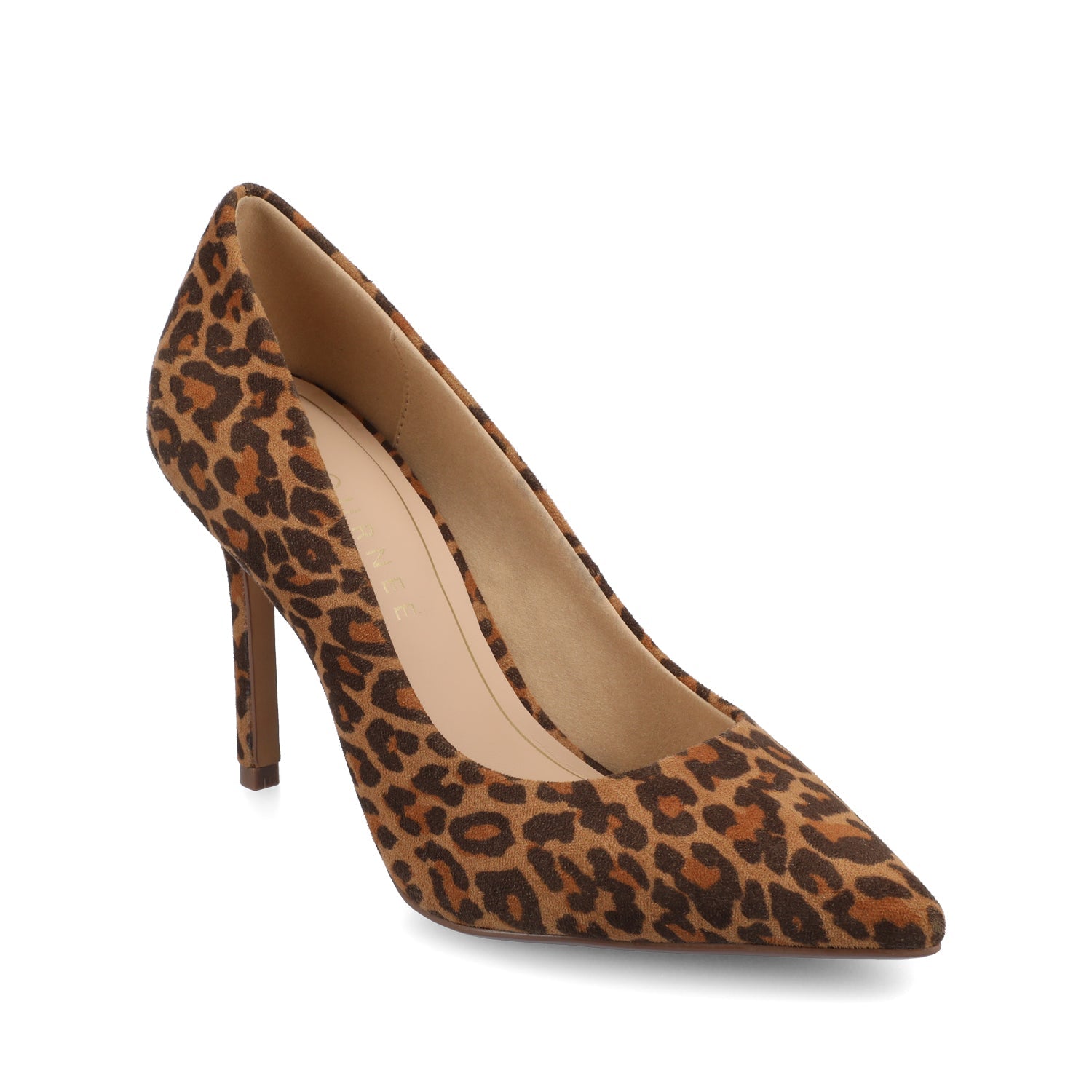 Journee VENUS STATEMENT STILETTO DRESS PUMP HEELS - Leopard/Camel