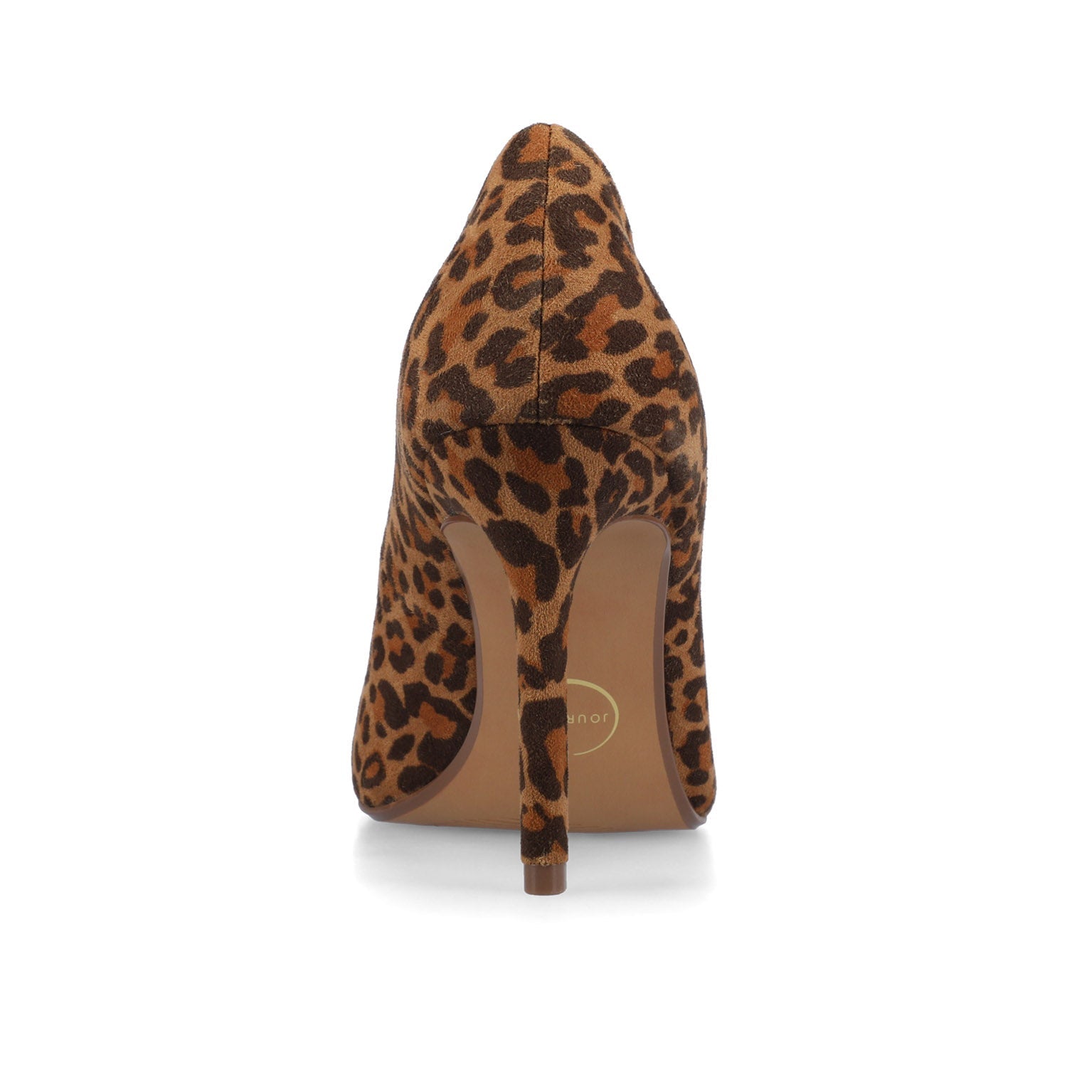 Journee VENUS STATEMENT STILETTO DRESS PUMP HEELS - Leopard/Camel