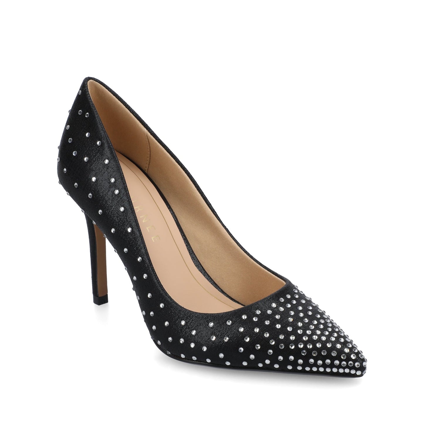 Journee VENUS STATEMENT STILETTO DRESS PUMP HEELS - Black