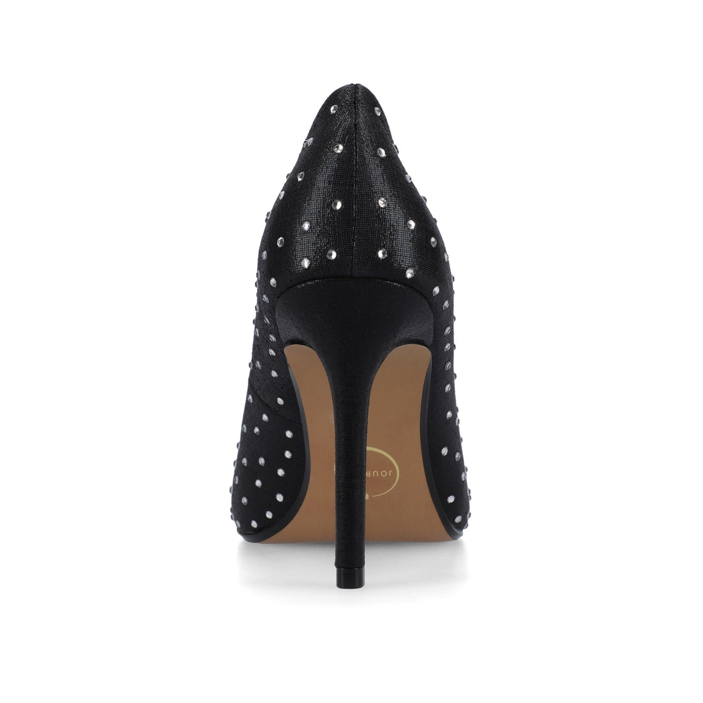 Journee VENUS STATEMENT STILETTO DRESS PUMP HEELS - Black