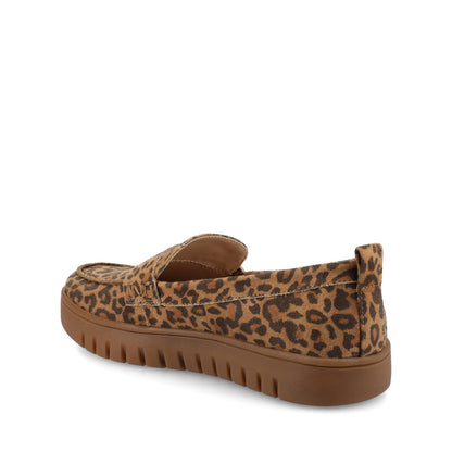 Journee TAYLA PENNY LOAFER - Leopard Camel
