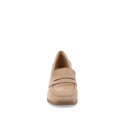 Journee MALLEAH BLOCK HEEL LOAFERS - Black