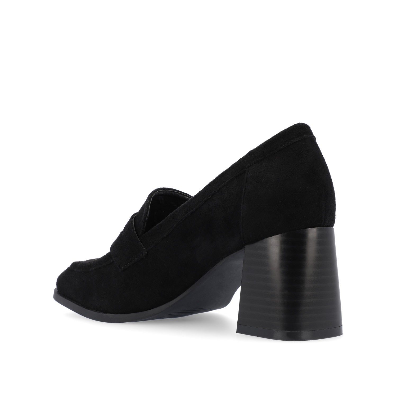 Journee MALLEAH BLOCK HEEL LOAFERS - Black