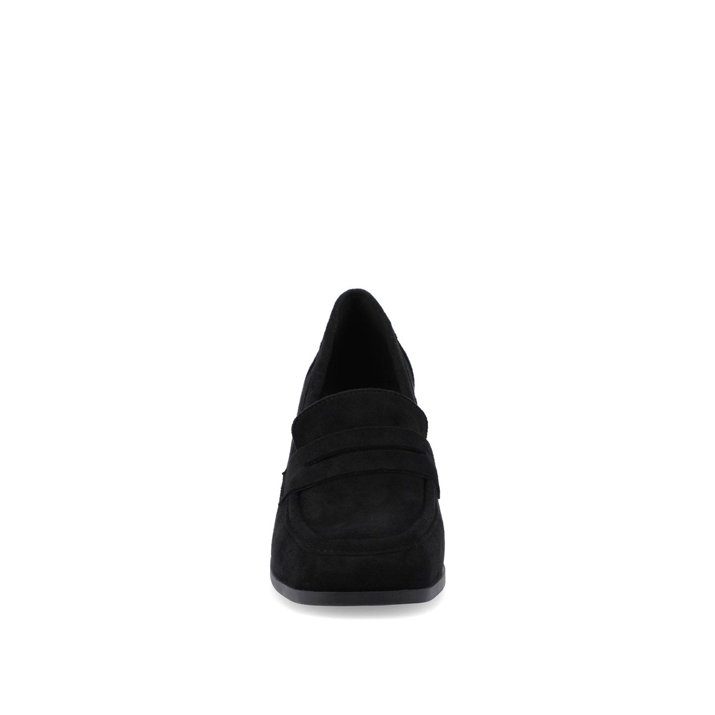 Journee MALLEAH BLOCK HEEL LOAFERS - Black