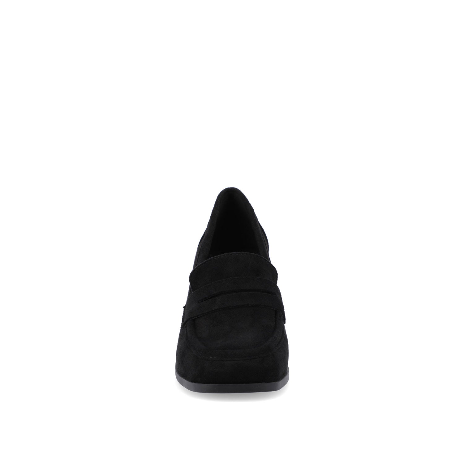 Journee MALLEAH BLOCK HEEL LOAFERS - Black
