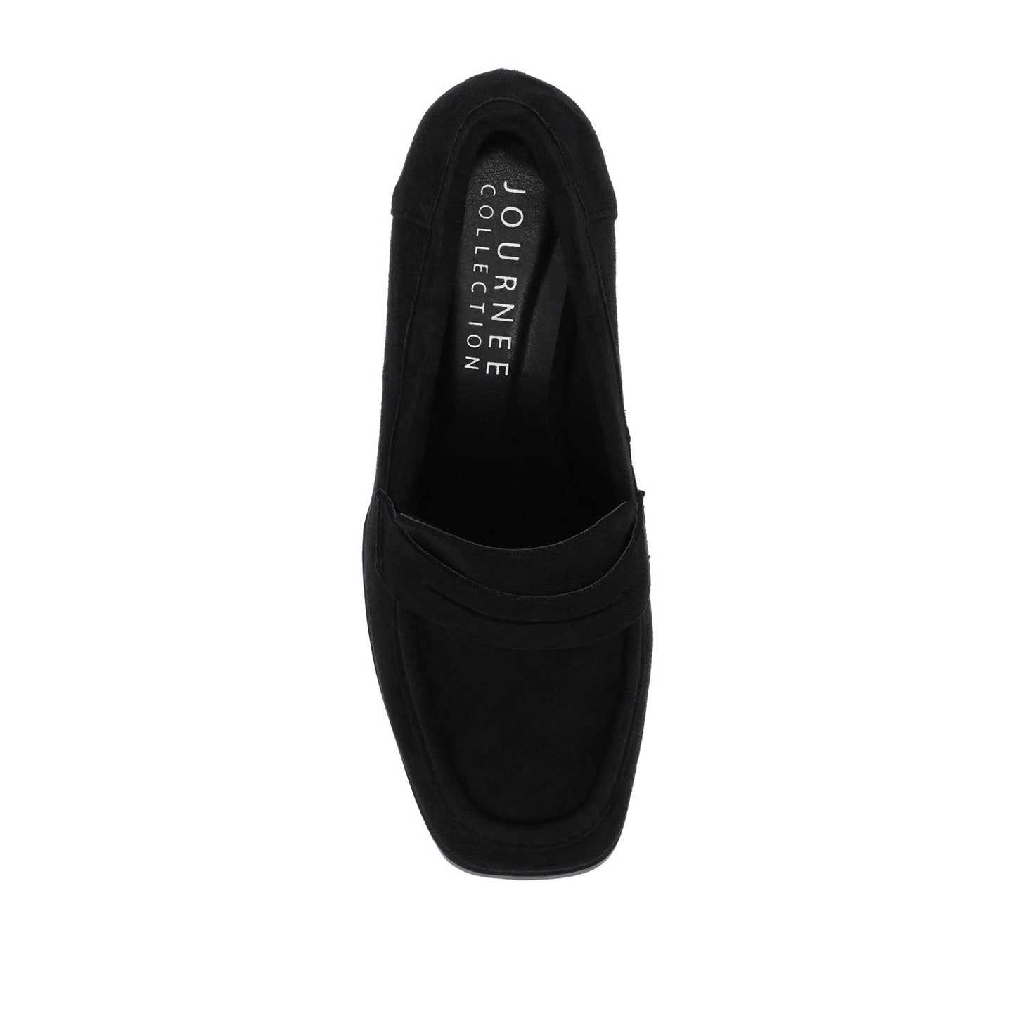 Journee MALLEAH BLOCK HEEL LOAFERS - Black