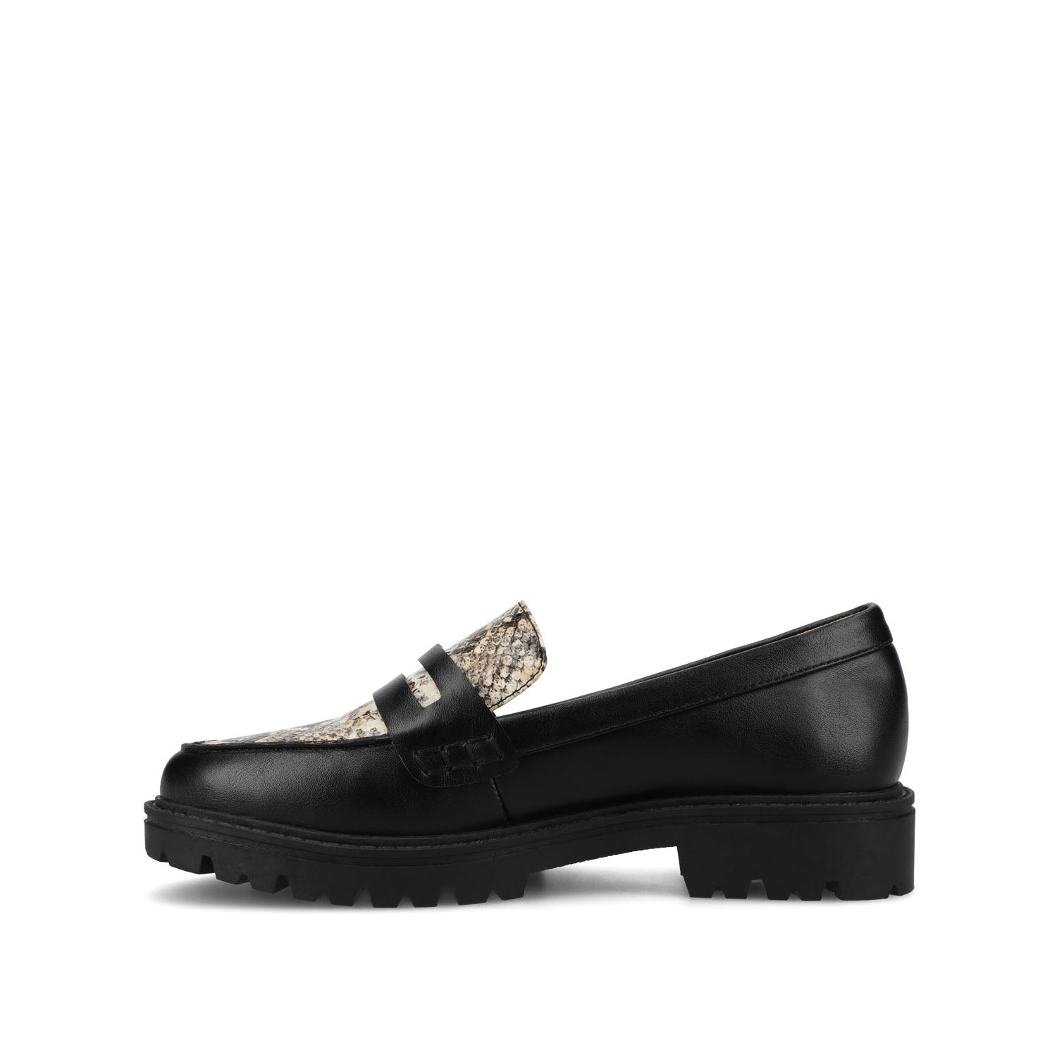 Journee KENLY LOAFER FLATS IN SNAKE - Tan Snake