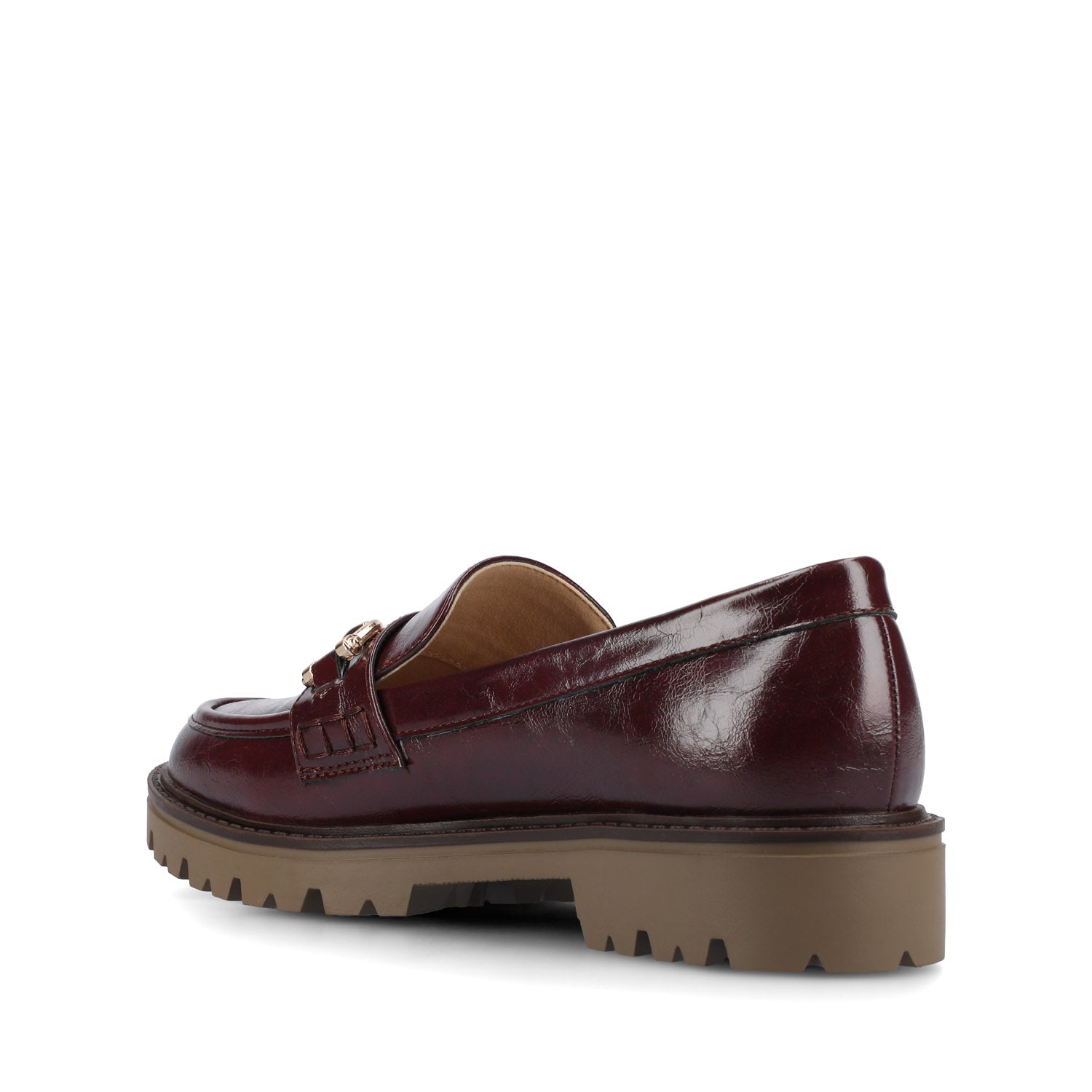 Journee JESSAMEY LOAFER FLAT - Oxblood Patent