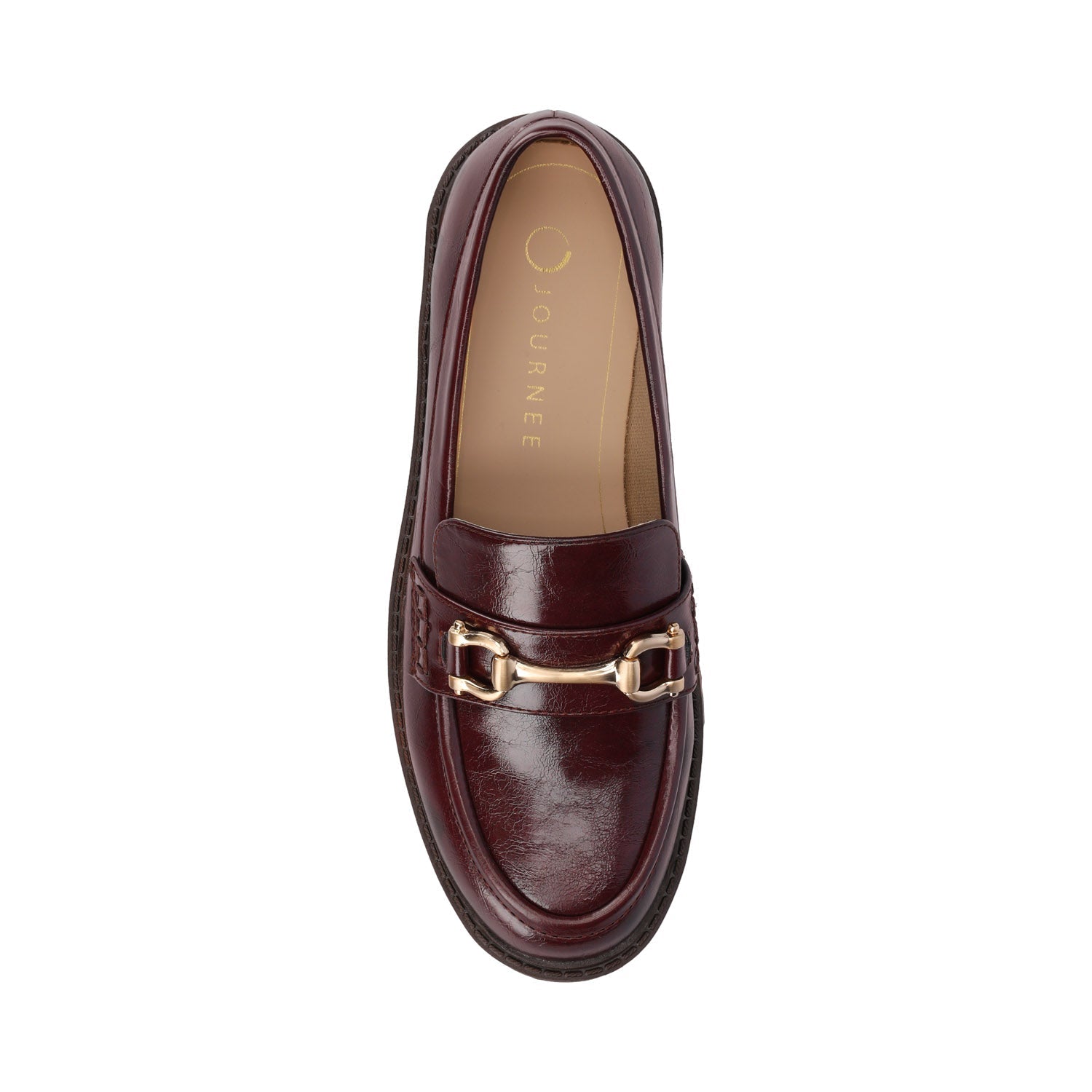 Journee JESSAMEY LOAFER FLAT - Oxblood Patent