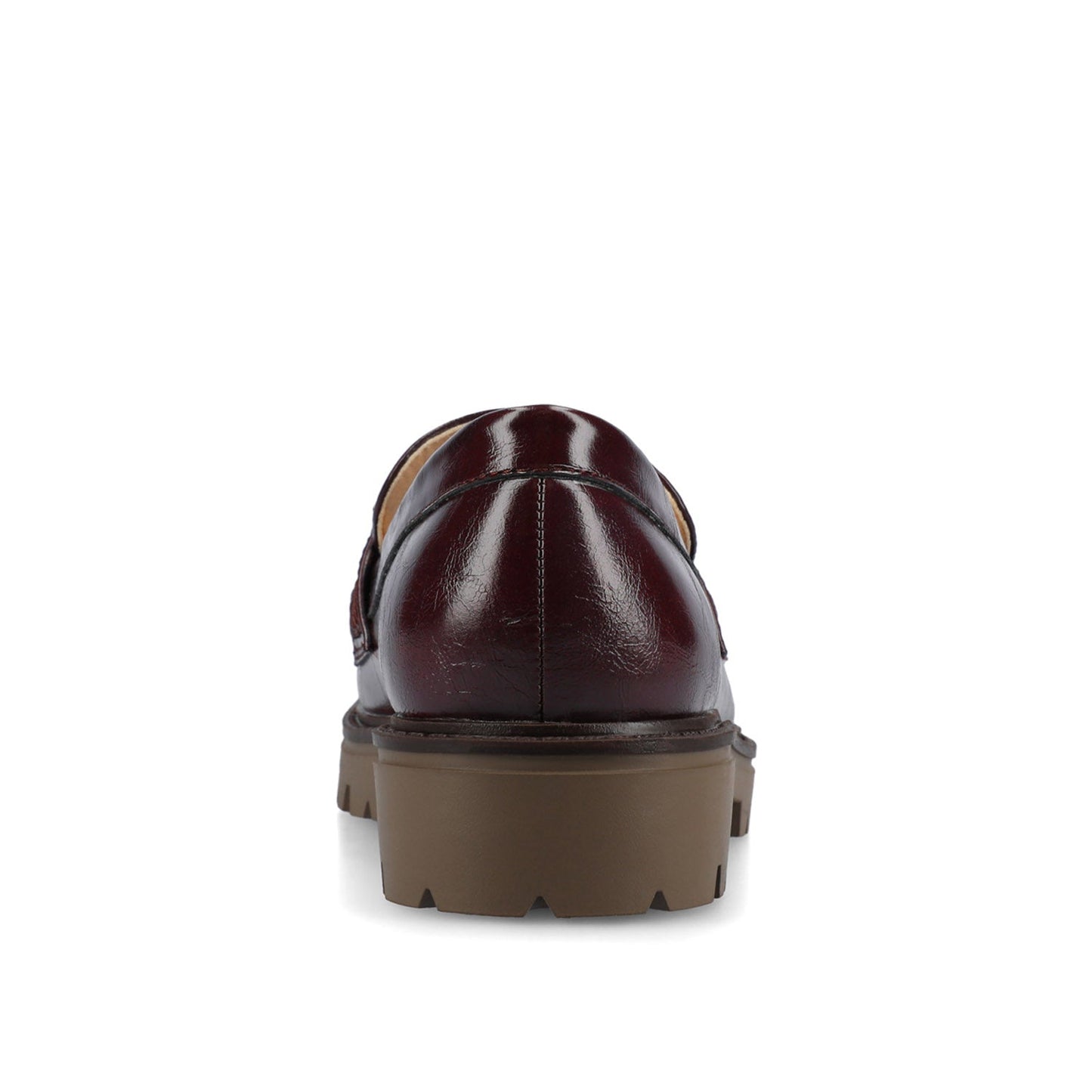 Journee JESSAMEY LOAFER FLAT - Oxblood Patent