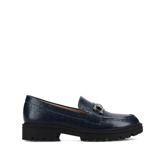Journee JESSAMEY LOAFER FLAT - Navy Patent