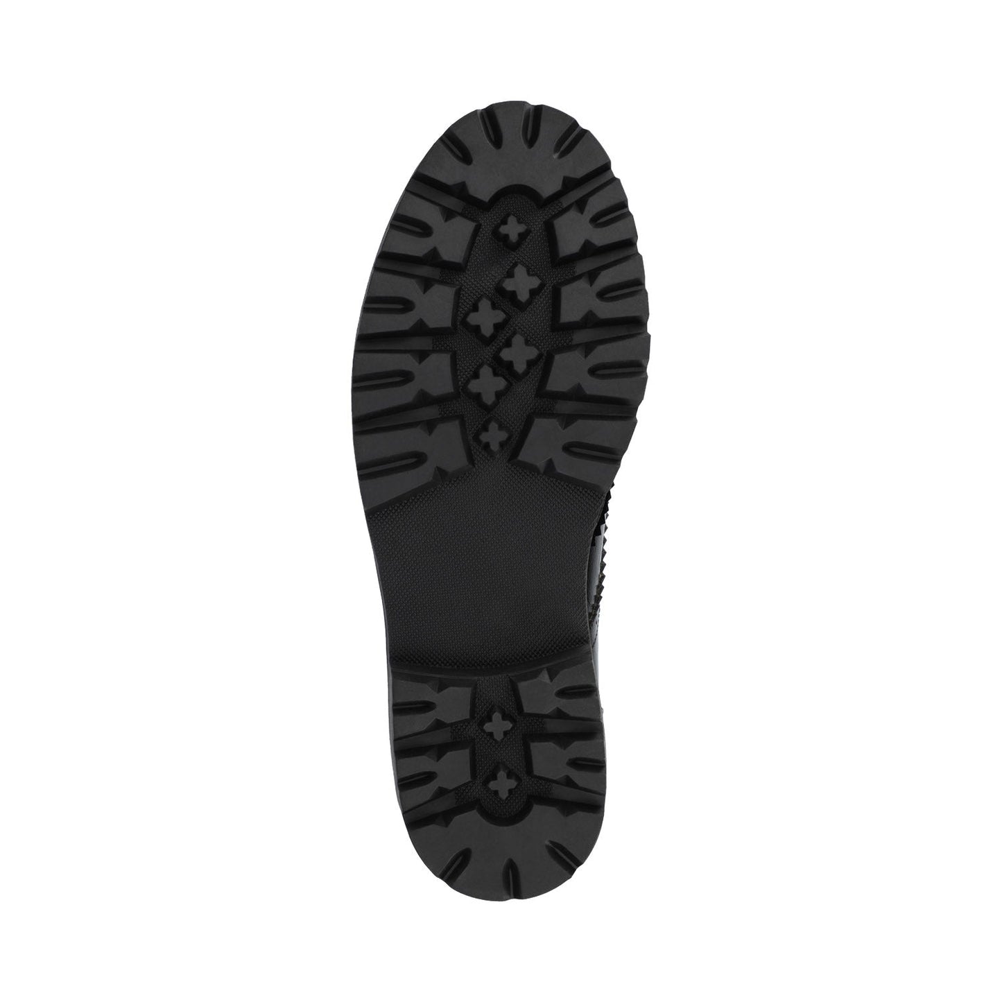 Journee CLAUDIYA OXFORD LOAFER IN VEGAN LEATHER - Black Patent