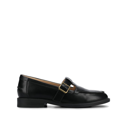 Journee CORINA T-STRAP LOAFER - Black