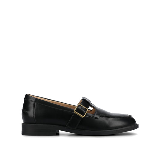 Journee CORINA T-STRAP LOAFER - Black