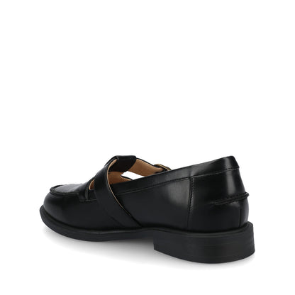 Journee CORINA T-STRAP LOAFER - Black