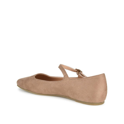 Journee CARRIE FAUX SUEDE BALLET FLATS - Taupe
