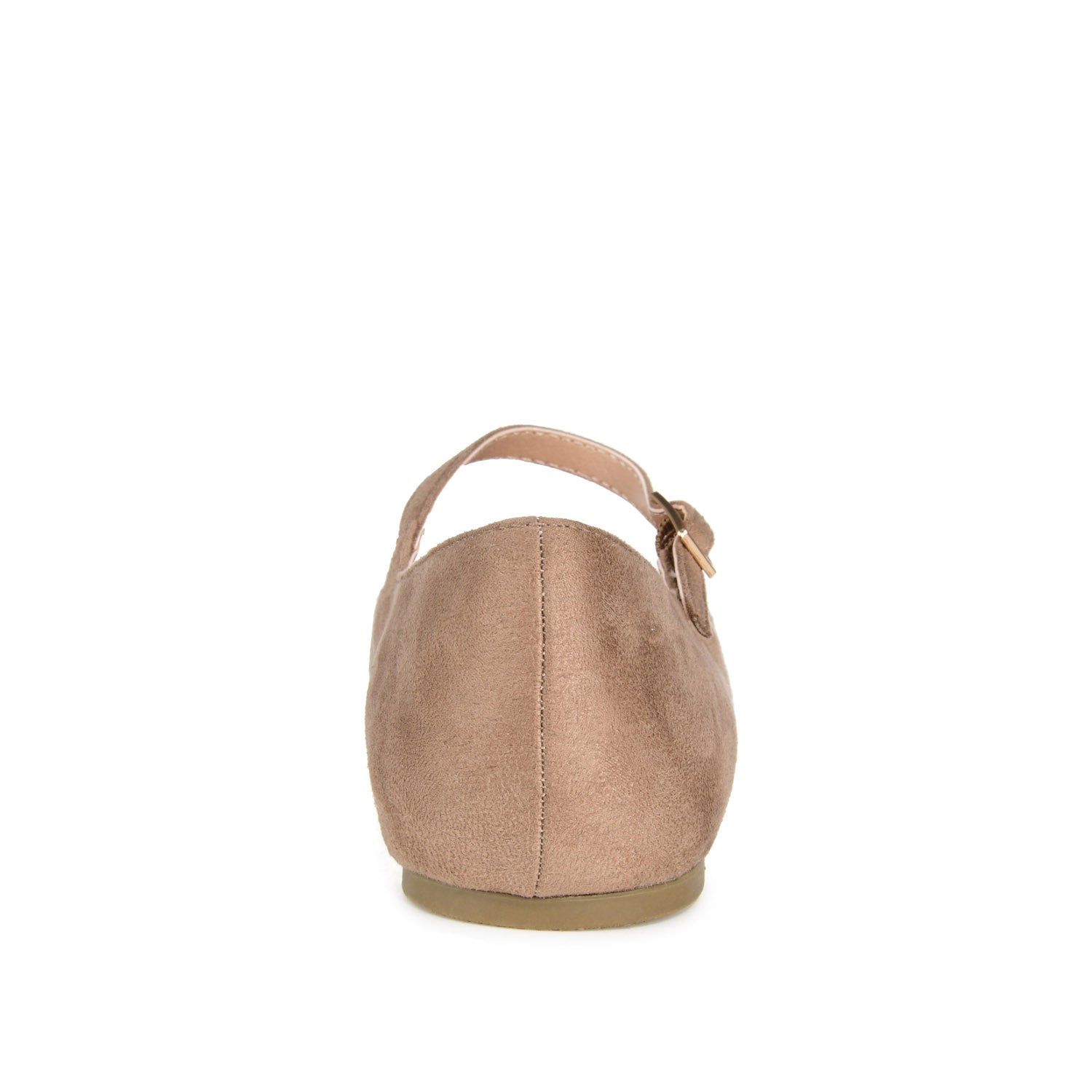 Journee CARRIE FAUX SUEDE BALLET FLATS - Taupe