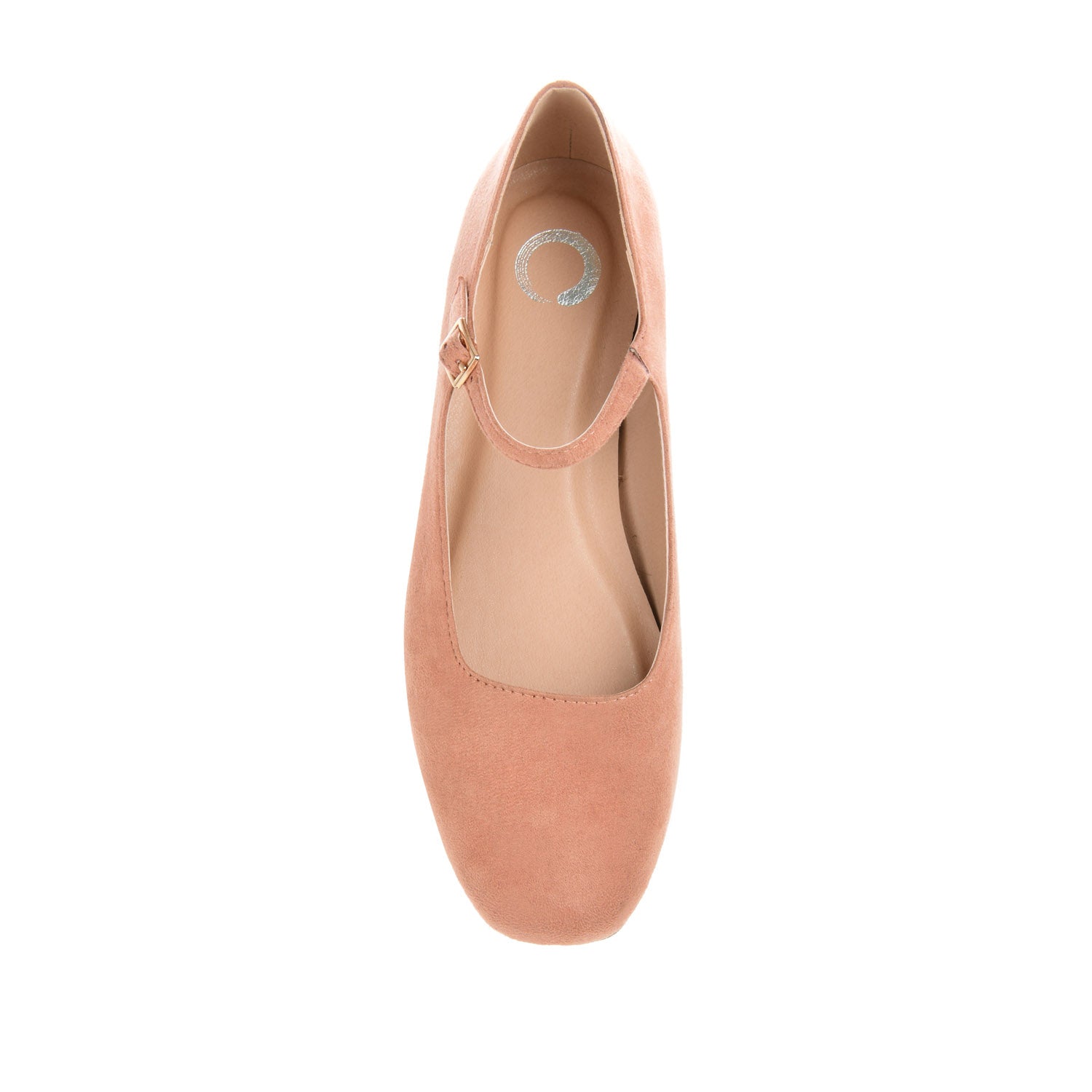 Journee CARRIE FAUX SUEDE BALLET FLATS - Rose