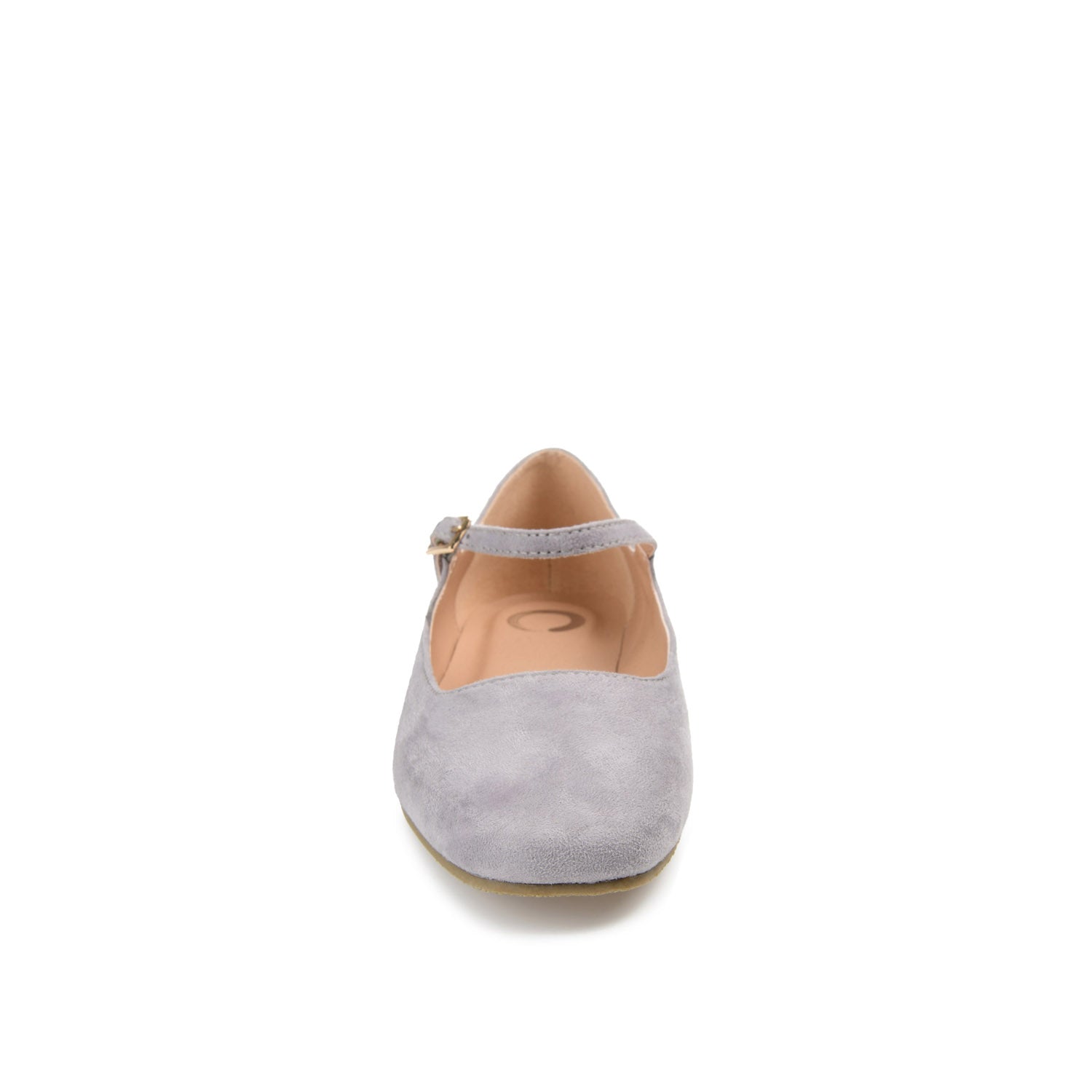 Journee CARRIE FAUX SUEDE BALLET FLATS - Grey