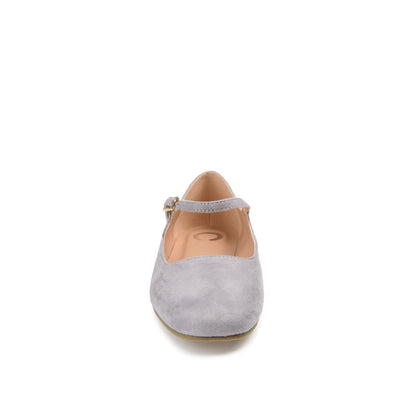 Journee CARRIE FAUX SUEDE BALLET FLATS - Grey