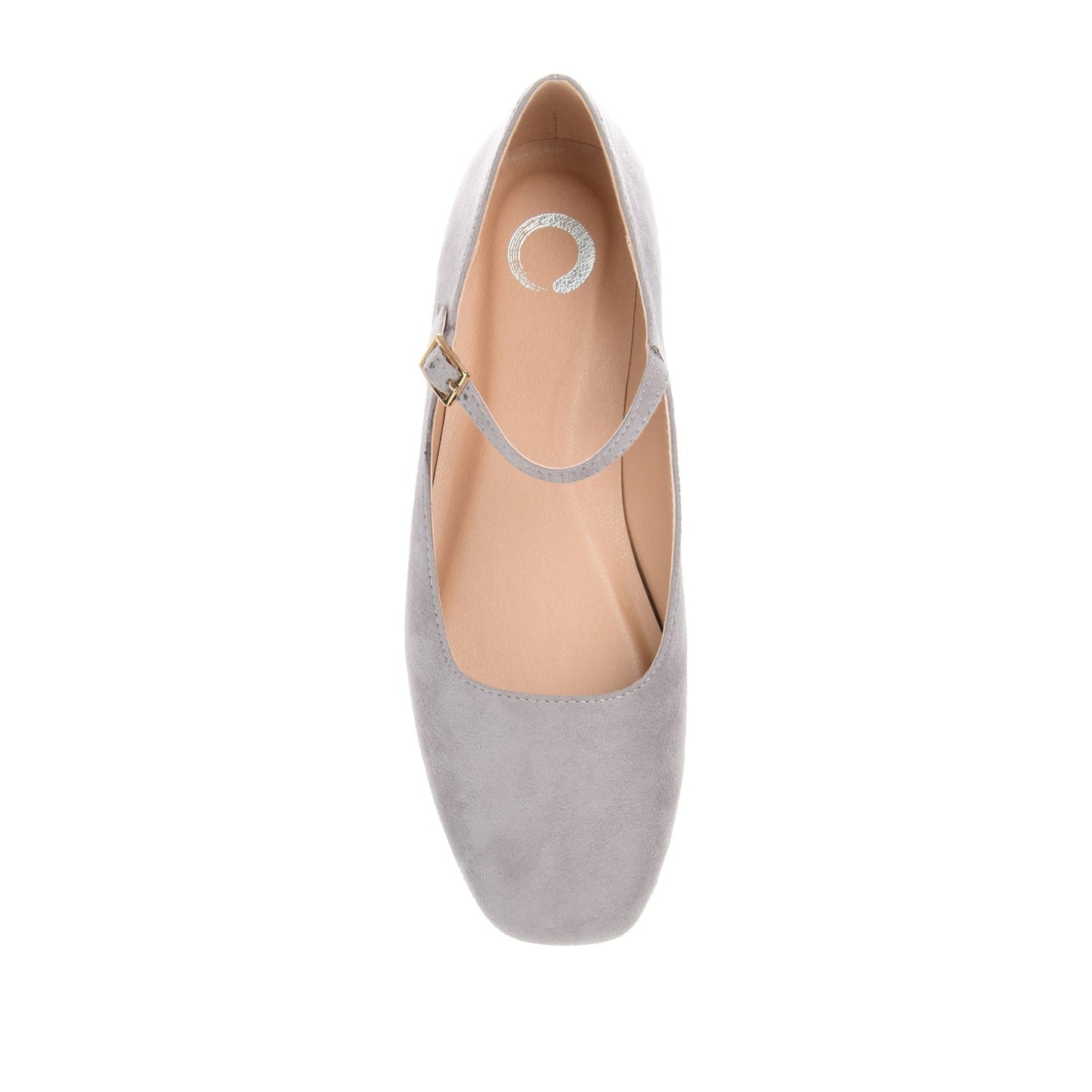 Journee CARRIE FAUX SUEDE BALLET FLATS - Grey