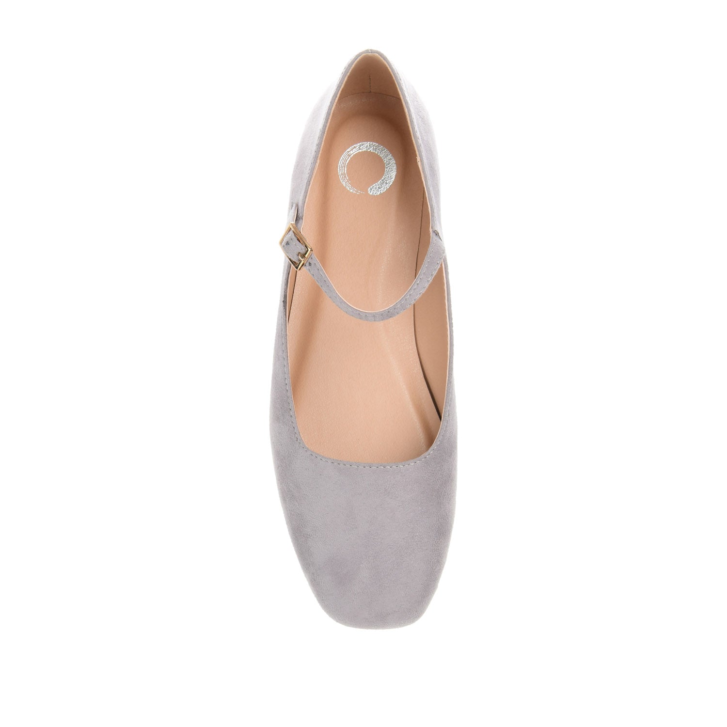 Journee CARRIE FAUX SUEDE BALLET FLATS - Grey