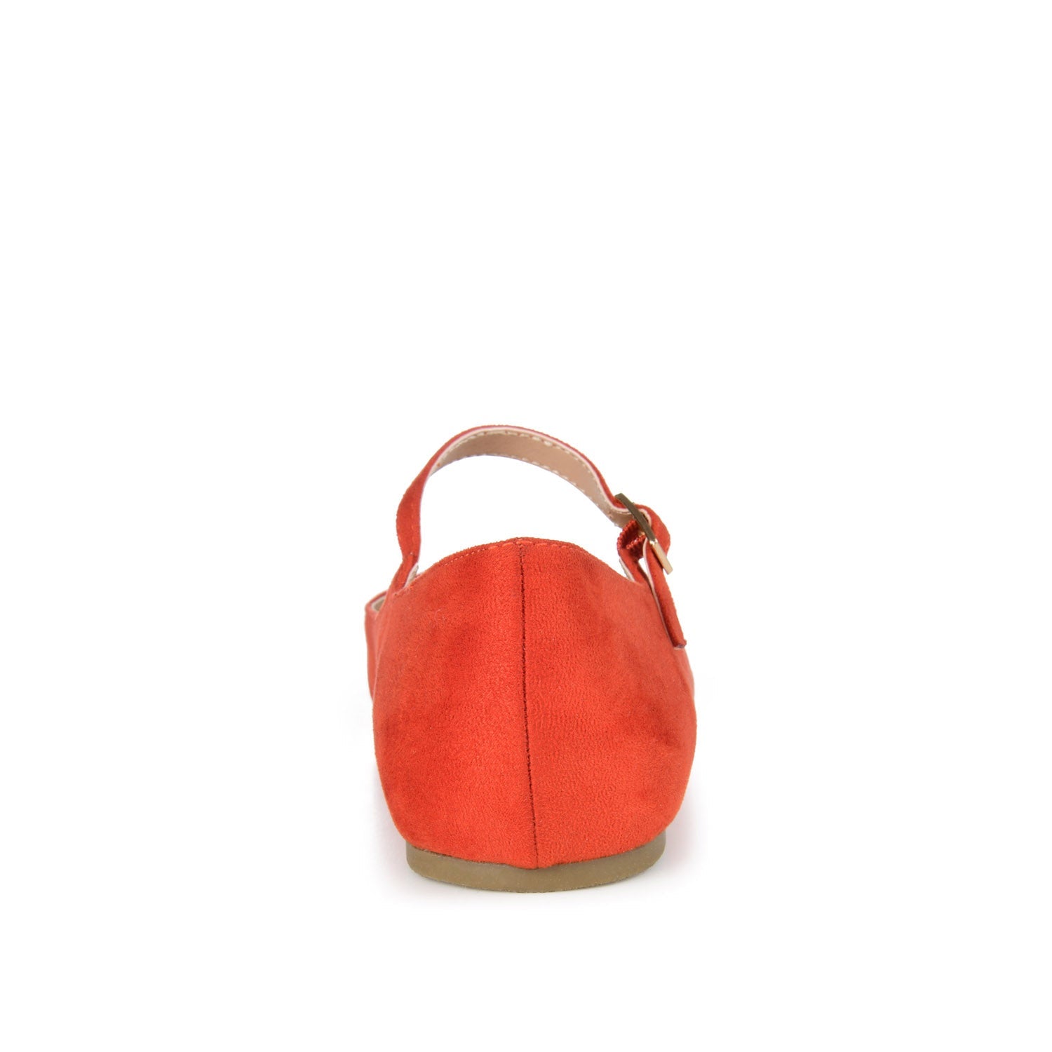 Journee CARRIE FAUX SUEDE BALLET FLATS - Coral