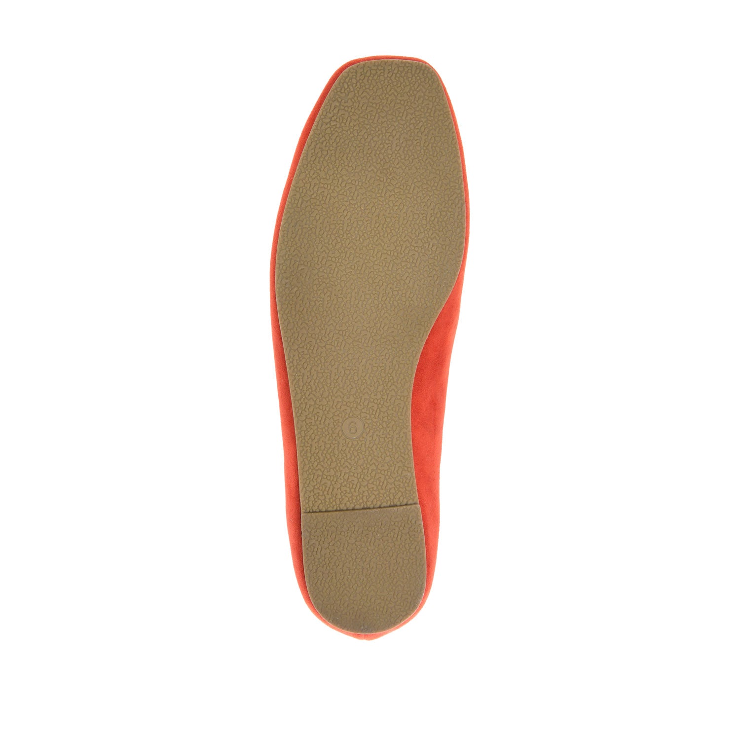 Journee CARRIE FAUX SUEDE BALLET FLATS - Coral