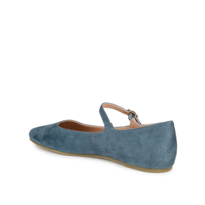 Journee CARRIE FAUX SUEDE BALLET FLATS - Blue