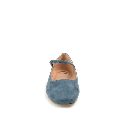 Journee CARRIE FAUX SUEDE BALLET FLATS - Blue