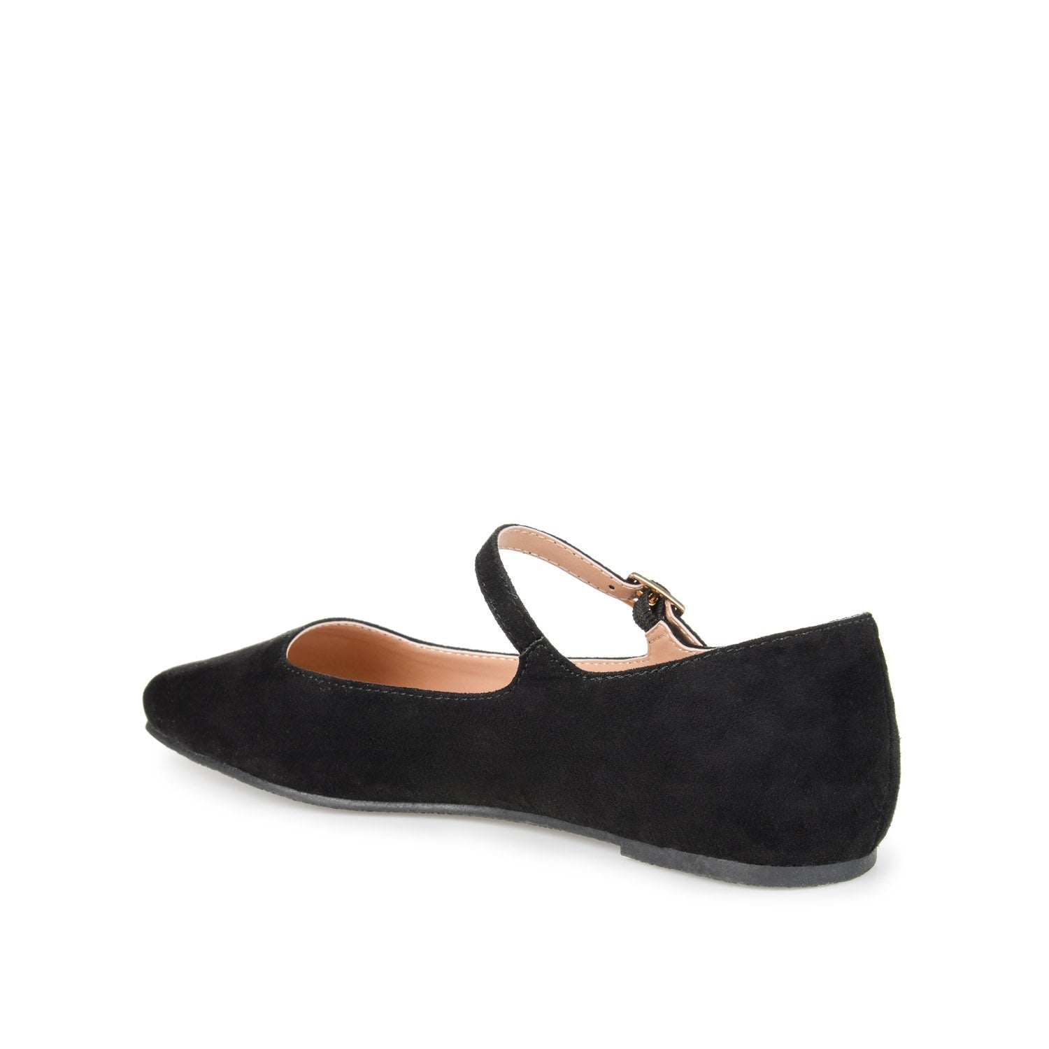 Journee CARRIE FAUX SUEDE BALLET FLATS - Black