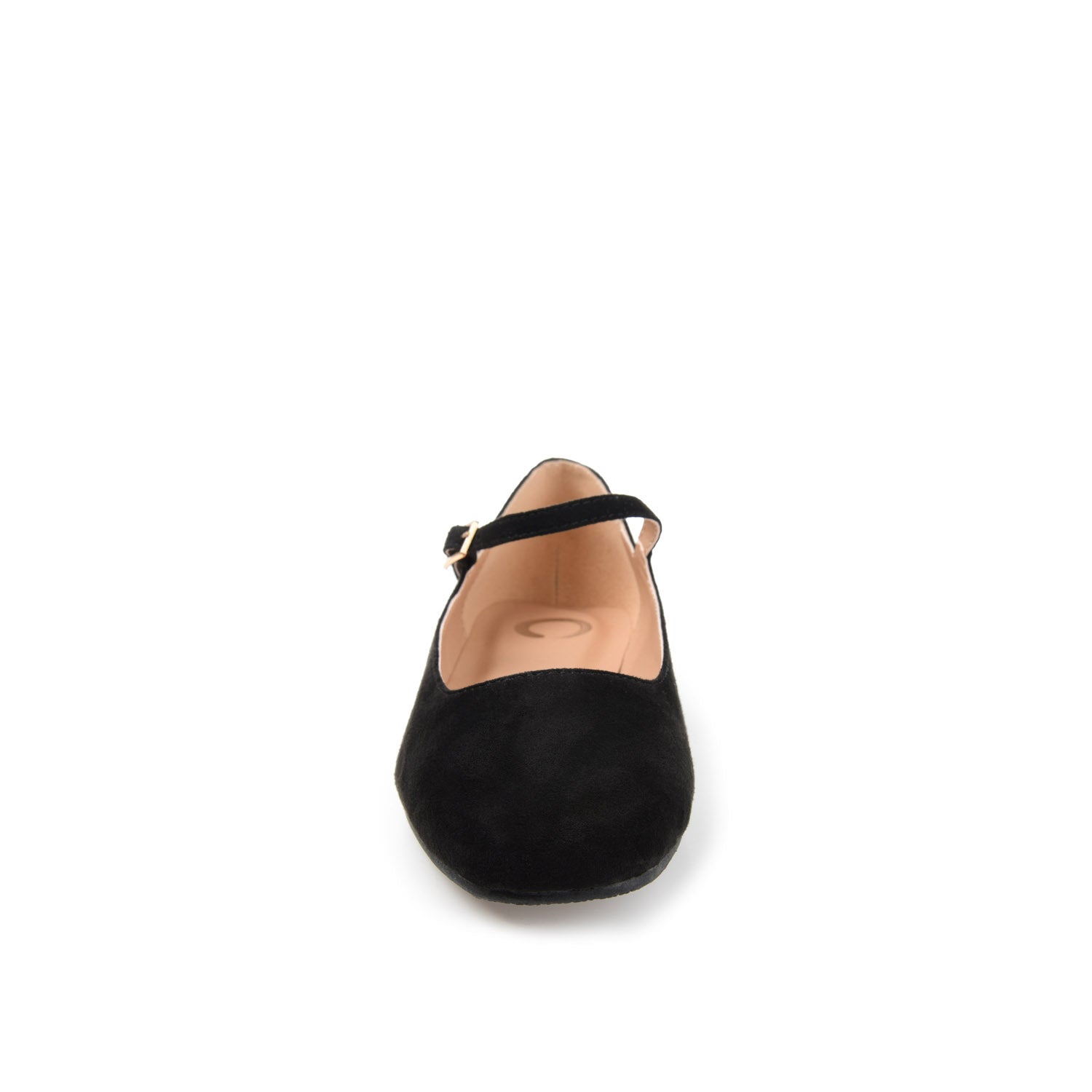 Journee CARRIE FAUX SUEDE BALLET FLATS - Black
