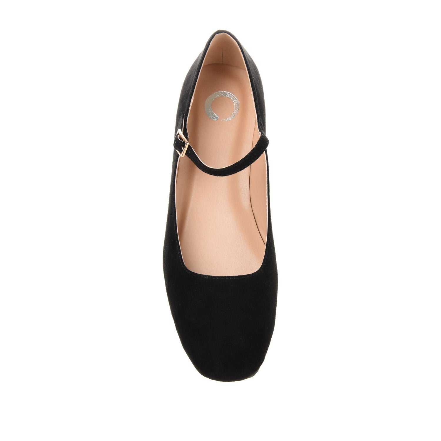 Journee CARRIE FAUX SUEDE BALLET FLATS - Black