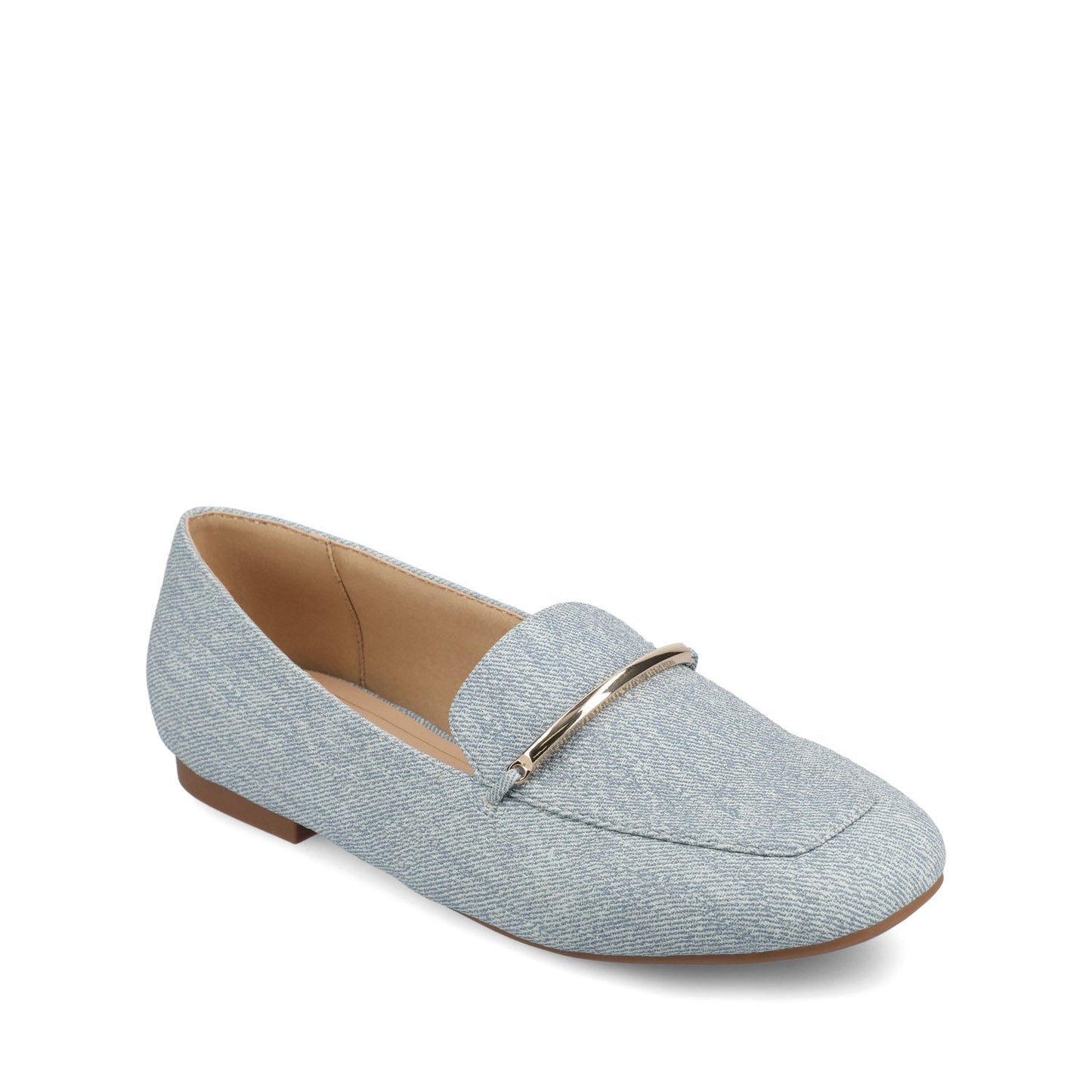 Journee WRENN LOAFER FLATS IN VEGAN LEATHER - Denim