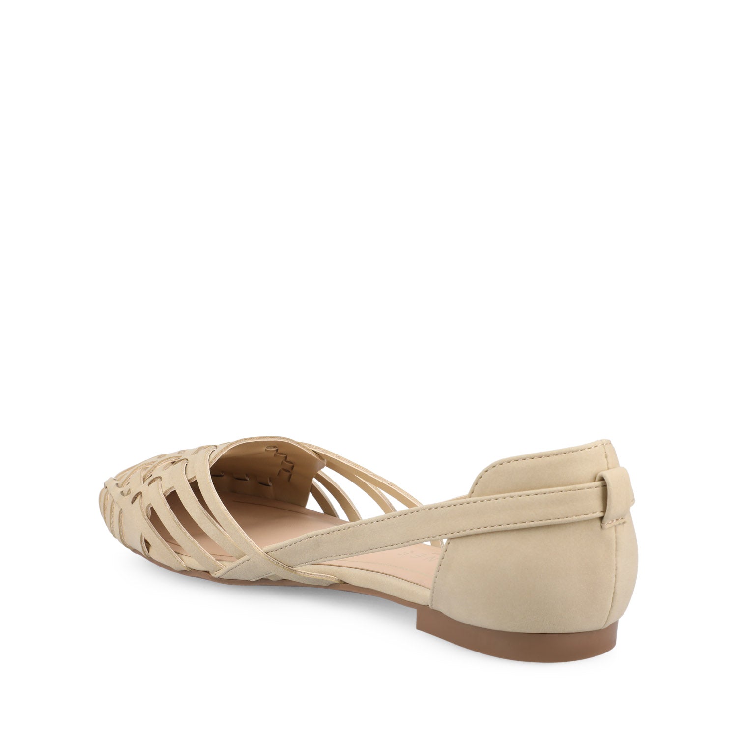 Journee EKKO WOVEN FLATS IN VEGAN LEATHER - Sand Nubuck
