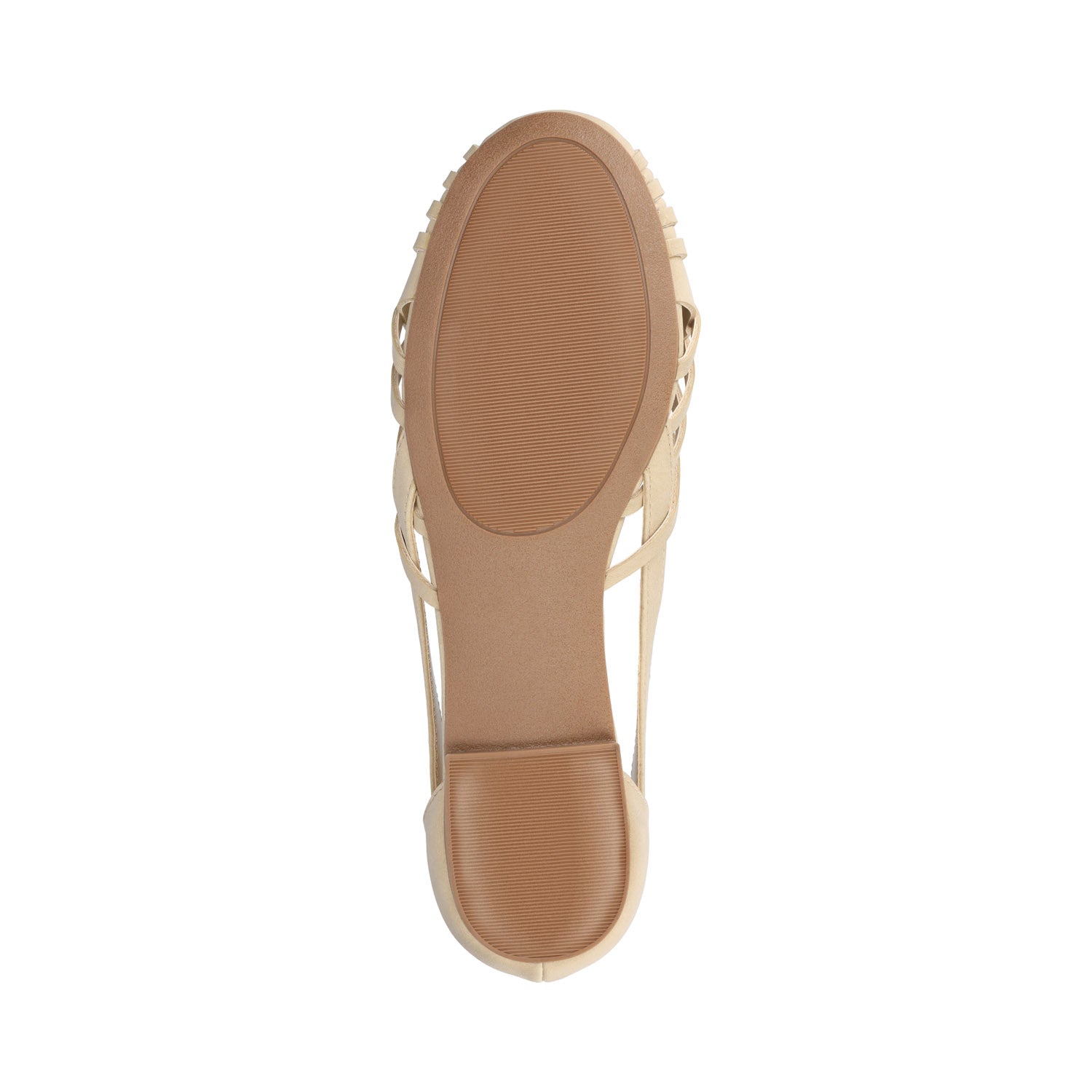 Journee EKKO WOVEN FLATS IN VEGAN LEATHER - Sand Nubuck