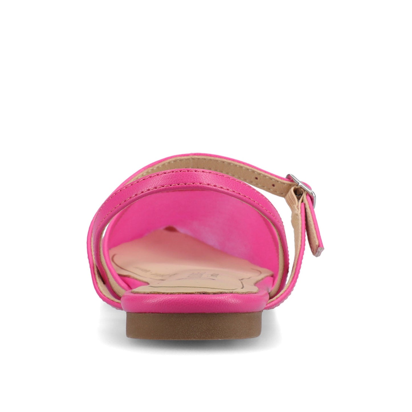 Journee MARTINE SLINGBACK FLATS IN VEGAN LEATHER - Hot Pink Mesh