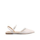 MARTINE SLINGBACK FLATS IN BONE LACE