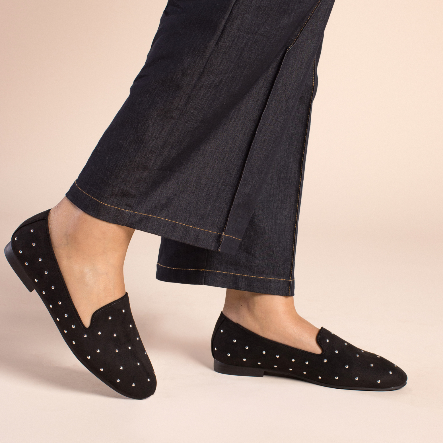 Journee ISHANI BALLET FLATS - Black Stud