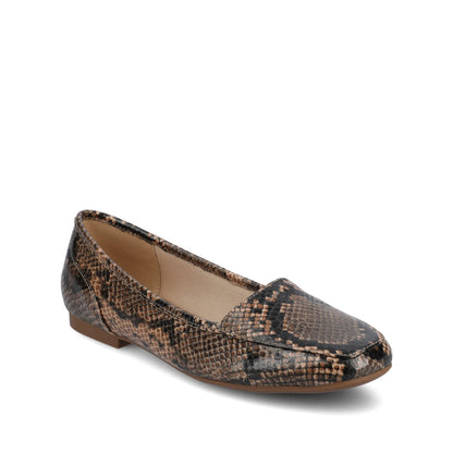 Journee NOELIA BALLET FLATS - Snake Brown