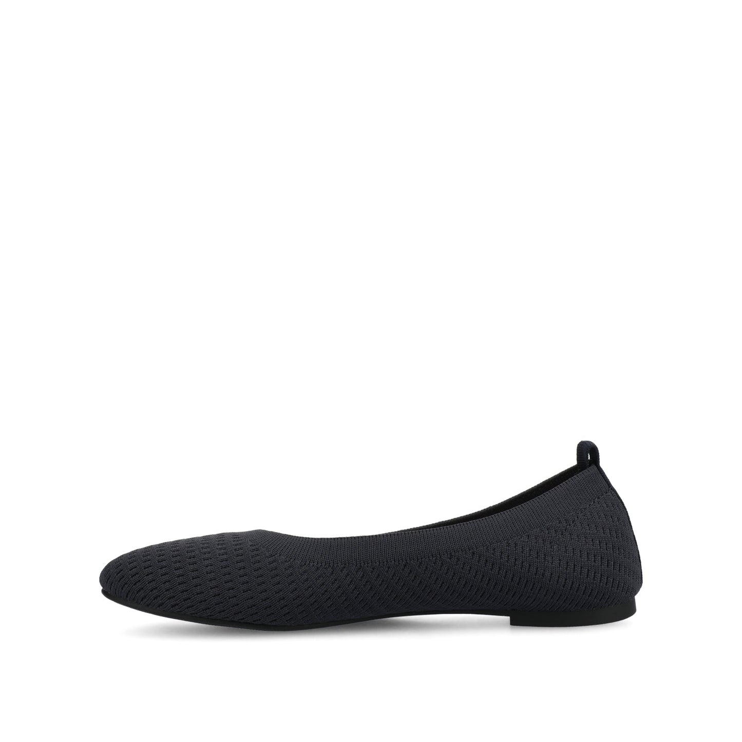 Journee MARYANN KNIT FABRIC BALLET FLATS IN STATEMENT - Navy Knit