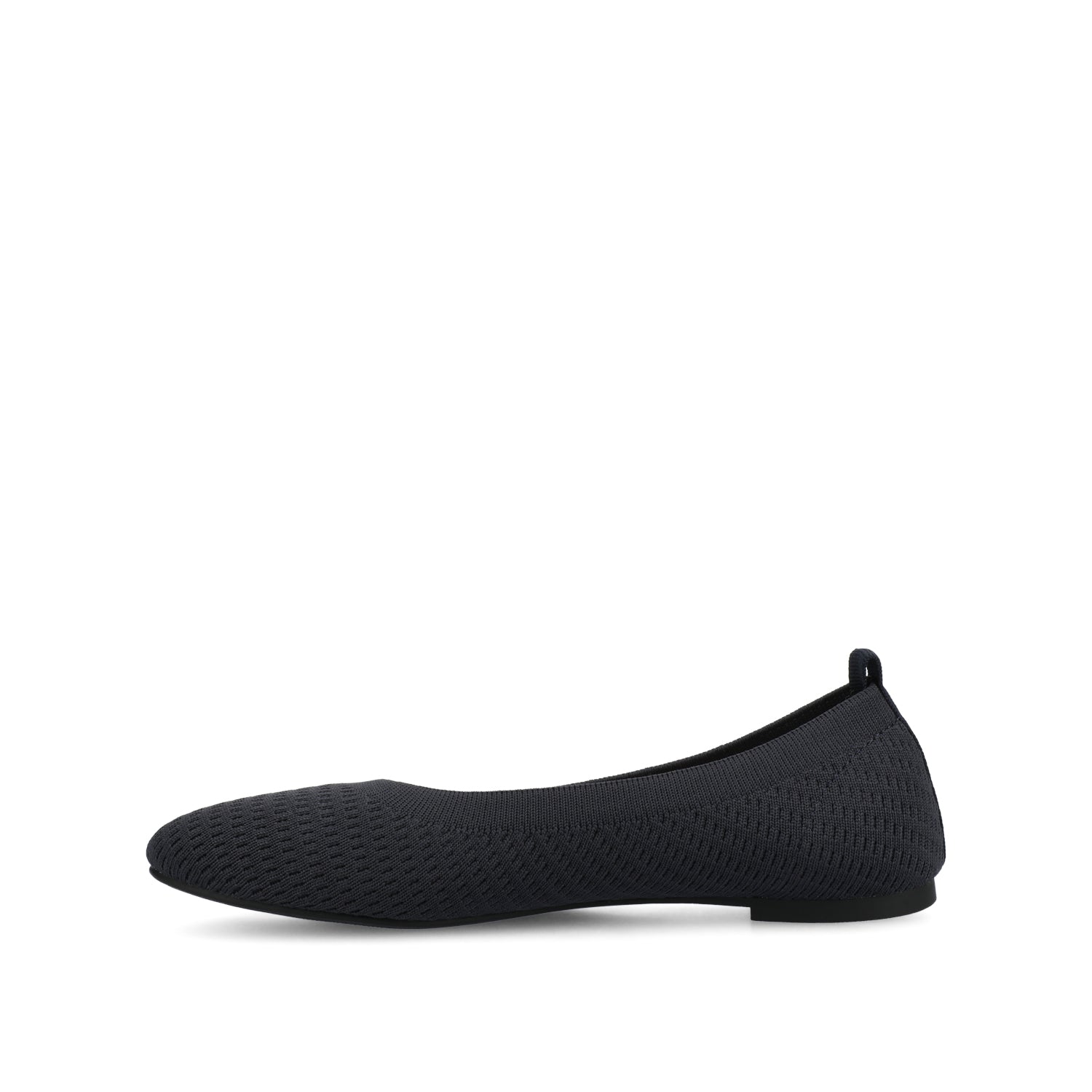 Journee MARYANN KNIT FABRIC BALLET FLATS IN STATEMENT - Navy Knit