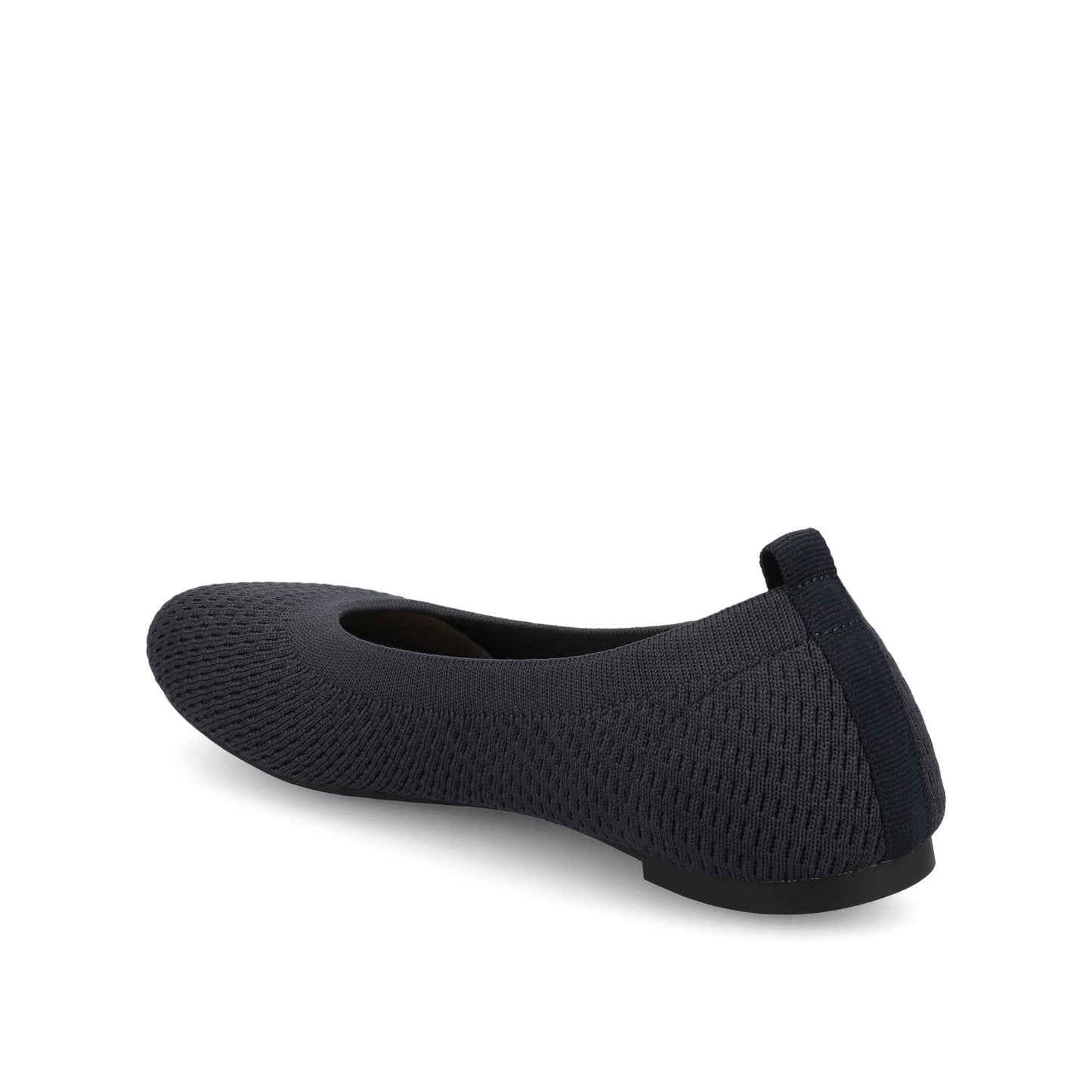 Journee MARYANN KNIT FABRIC BALLET FLATS IN STATEMENT - Navy Knit