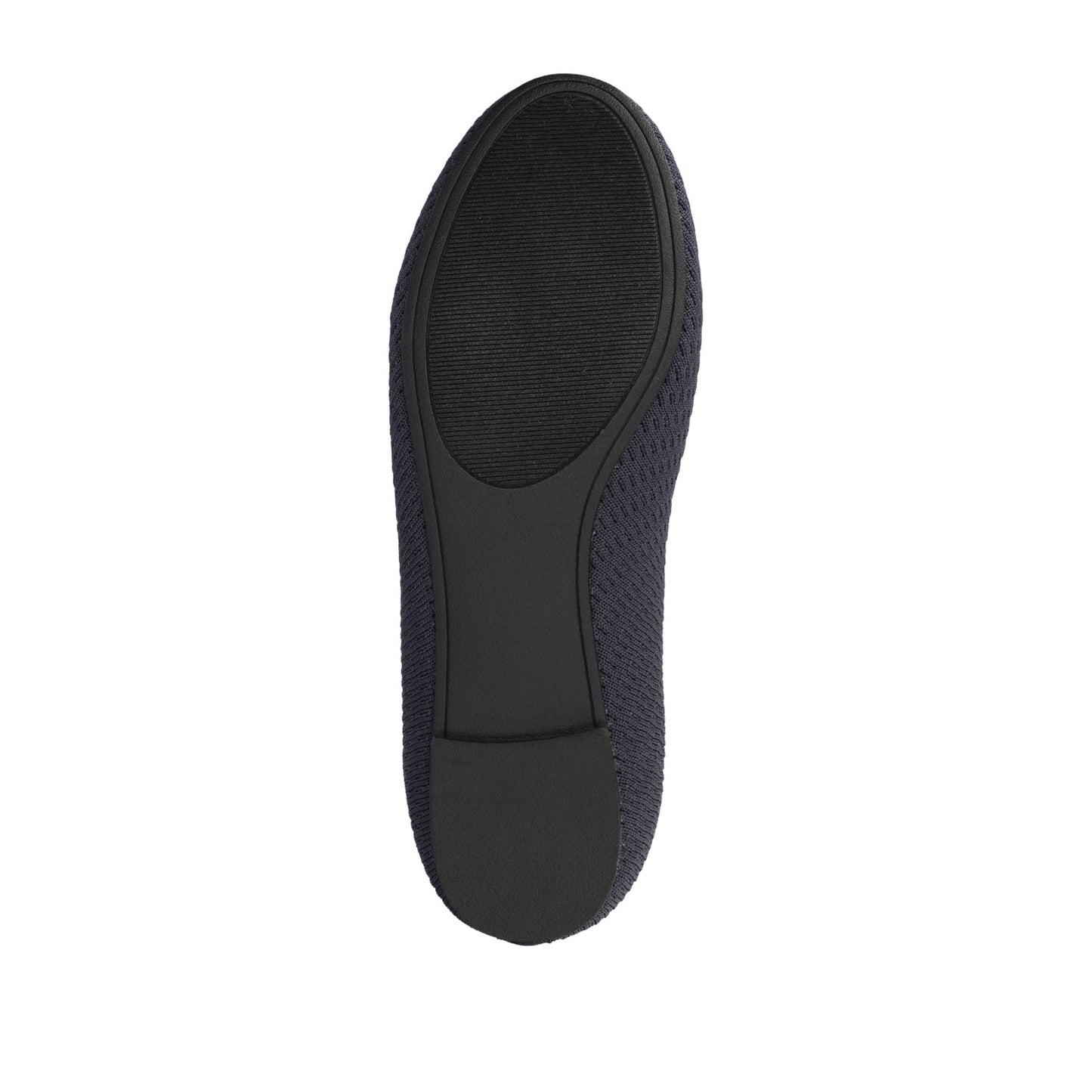 Journee MARYANN KNIT FABRIC BALLET FLATS IN STATEMENT - Navy Knit