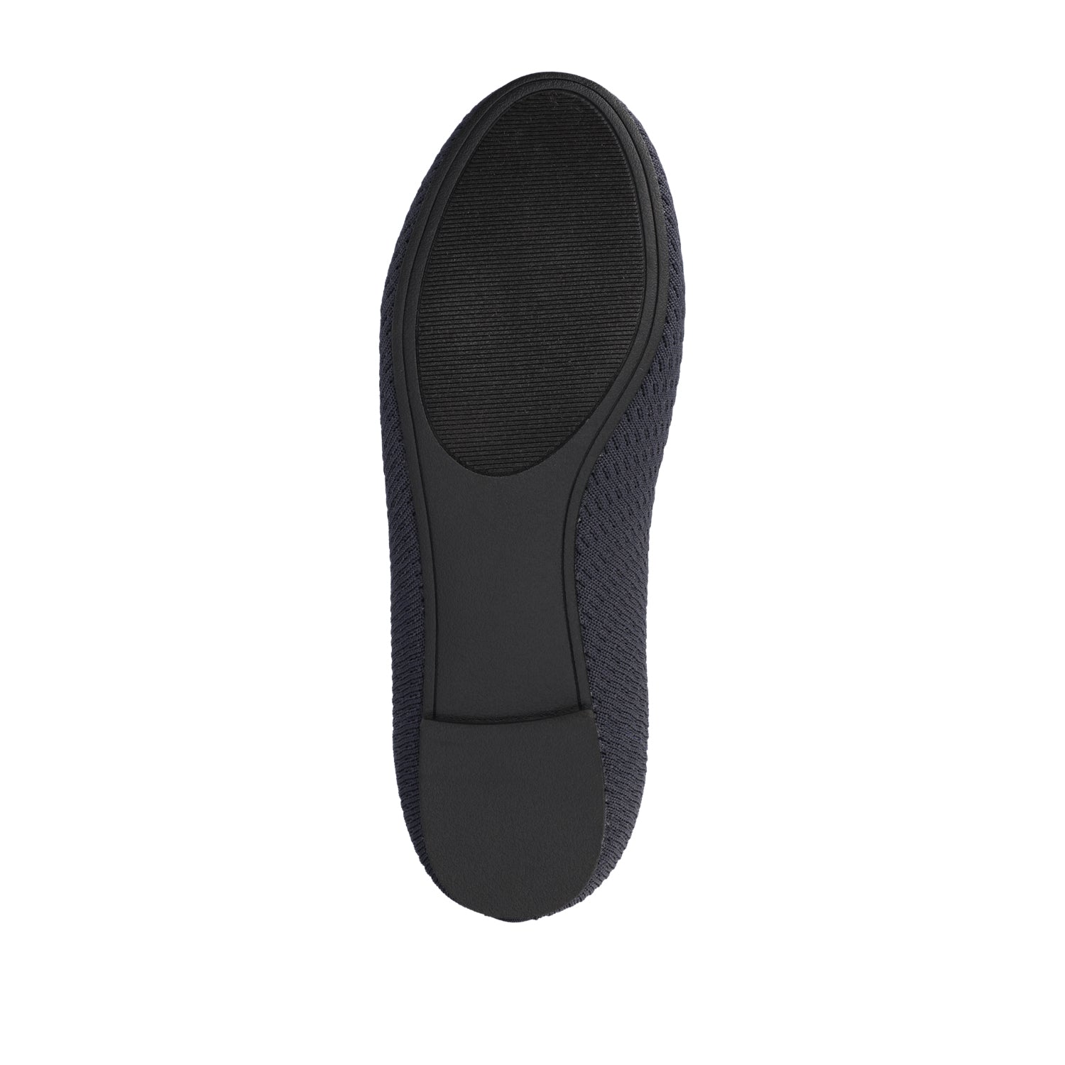 Journee MARYANN KNIT FABRIC BALLET FLATS IN STATEMENT - Navy Knit