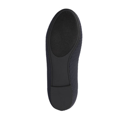 Journee MARYANN KNIT FABRIC BALLET FLATS IN STATEMENT - Navy Knit