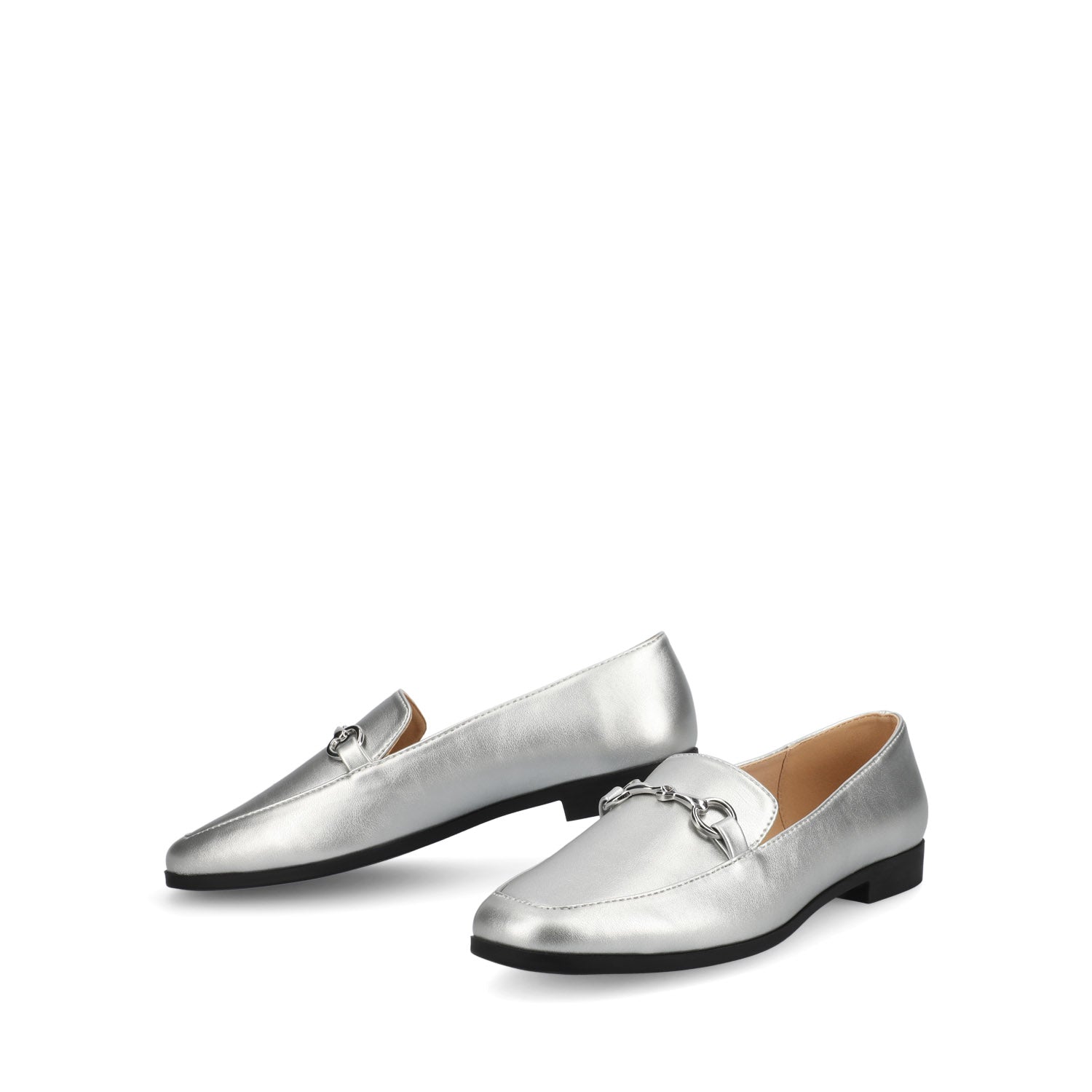 Journee LACIE SLIP ON LOAFERS - Silver