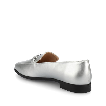 Journee LACIE SLIP ON LOAFERS - Silver