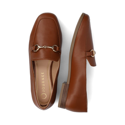 Journee LACIE SLIP ON LOAFERS - Cognac